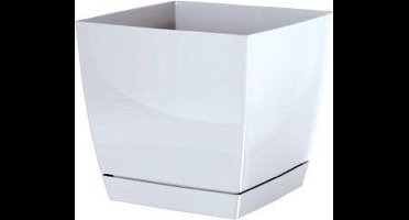 Bloempot Vierkant Dukp 12x12x11cm WIT Prosperplast