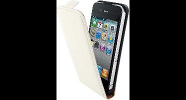 Mobiparts - witte premium flipcase voor de iPhone 4 / 4s
