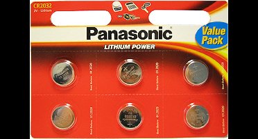 Panasonic CR-2032 - 6 stuks