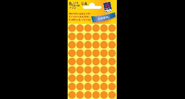 Huismerk Avery 3148 Ronde Etiket 12mm Licht Oranje