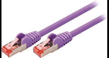 CAT6 S/FTP Netwerkkabel RJ45 (8/8) Male - RJ45 (8/8) Male 0.25 m Paars