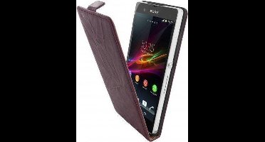 Mobiparts Vintage Flip Case Sony Xperia Z Rubin