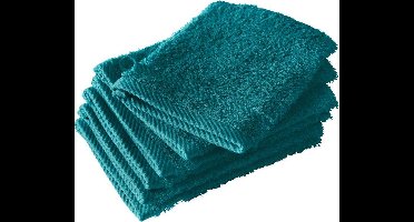 De Witte Lietaer Washandjes Helene Lake Green 15 x 21 cm - 6 stuks - Katoen