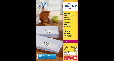 Huismerk Avery LR7160 Laserprinter Etiket 63.5X38.1