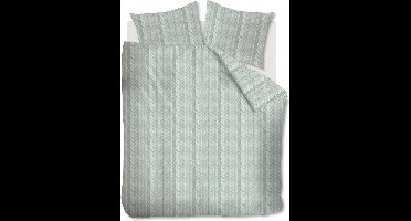 At Home Fold - Dekbedvoertrek - Extra breed - 260x200/220 cm - Groengrijs