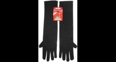 PartyXplosion - Handschoenen - Lang - Zwart - L