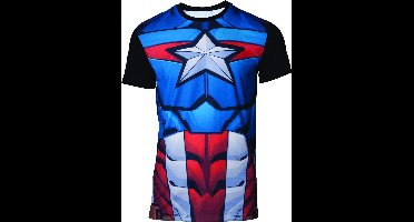 Marvel - Sublimated Captain America Men's T-shirt - XXL