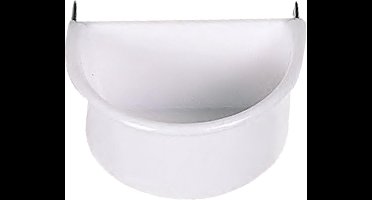 Flamingo - Vogel Voerbak met Haakjes - Wit - 7 x 6 x 3.8 cm