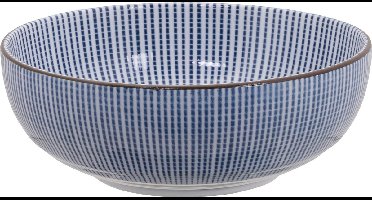Tokyo Design Studio - Klassieke Japanse Kom Sendan Tokusa Blue - Ø 16,3 cm
