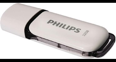 3-Pack Philips USB Stick 32 GB - USB 2.0 Type-A 3.2 Gen 1 (3.1 Gen 1), Shadow Grey/ Wit