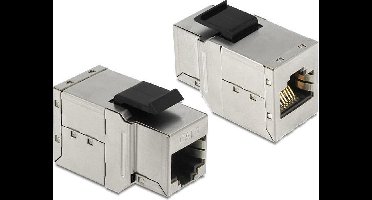 STP CAT6 Gigabit Keystone module RJ45 - RJ45 / metaal