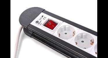 Stekkerdoos 6 Voudig 1,5 Meter Kabel 3 x 1,5 mm Met Schakelaar