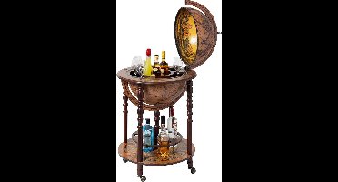 Brulo - Wereldbol - Globe - Globebar - barglobe J. Cartier 45 cm