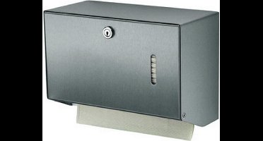 Handdoekdispenser aluminium klein voor Wandmontage van MediQo-line