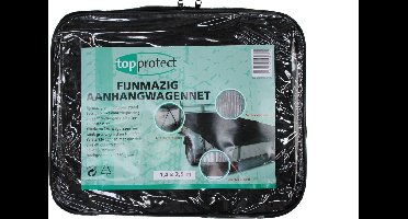 Topprotect Aanhangwagennet fijnmazig - met elastisch koord - 2,5x4m