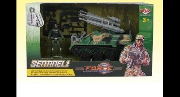 Braet Force Military Leger Speelset Tank - Militair speelgoed voor 3+ jaar