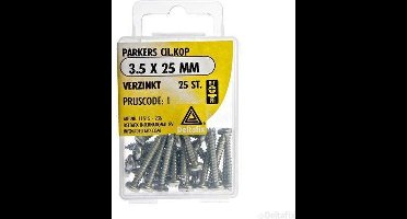 Spaanplaatschroeven Cilnderkop Pozidriv Verzinkt 3.5x25mm