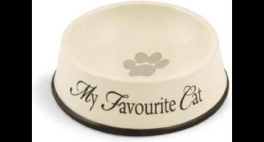 Designed by Lotte - Kattenvoerbak - Creme Antraciet - 13,5x4,5 cm