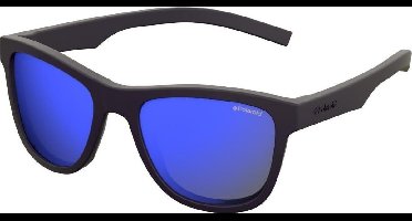 Polaroid® Onbreekbare Lichtgewicht Kinderzonnebril 3 - 8 Jaar Black & Blue + Extra UV-Bescherming - Polariserende Kinder Zonnebril Kids Kinderen Buigbaar Jongens Meisjes Anti UV Stralen Zonnebril Sportzonnebril Buigbare Kinderbril + Poetshoes en Besc