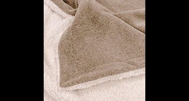 Unique living Plaid Lars XL - 240x220 cm - Stone