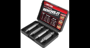 Dekton Schroef Verwijderset 4 Delig Voor Elke Schroef
