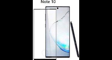 Samsung Galaxy Note 10 Full glue Protector Zwart - Ntech