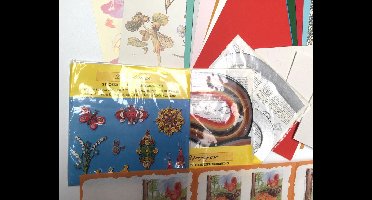 Groot Knutselpakket - Filigraanpapier, Decorvloei, Foam blokjes, 3DA4 Vellen, A4 en A5 Karton - Voor kaarten maken, Scrapbooking en andere creatieve objecten.