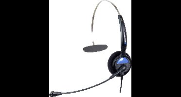 Basetech KJ-97 On Ear headset Telefoon Kabel Mono Zwart