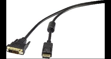 Renkforce RF-3301142 DisplayPort-kabel DisplayPort / DVI Adapterkabel DisplayPort-stekker, DVI-D 24+1-polige stekker 1.