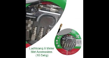 Luchtslang 8 Meter Met Accessoires (10 Delig)