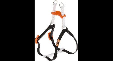hondentuigje Easy 50 tot 78 cm nylon zwart/wit