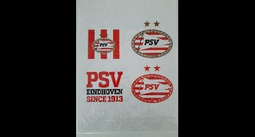 PSV Zelkflevende  raamstickers 2 x A4 formaat