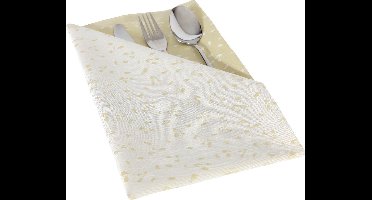 4 Servetten Damast Rio Goud De Witte Lietaer