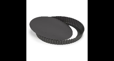 Ronde taart/quiche bakvorm zwart 20 cm