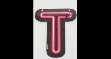 Neon Letter T 24cm