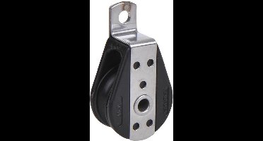 Seilflechter 1-schijfs Katrol 8 Mm Gesloten Gelagerd Zwart