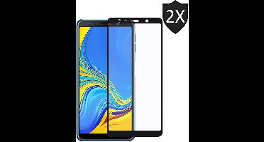 Screenprotector geschikt voor Samsung A7 - Full Screen Protector - 2 Stuks