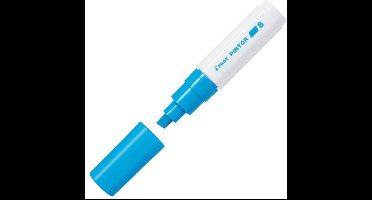 Pilot Pintor Lichtblauwe Verfstift - Brede marker met 8,0mm beitelpunt - Inkt op waterbasis - Dekt op elk oppervlak, zelfs de donkerste - Teken, kleur, versier, markeer, schrijf, kalligrafeer…
