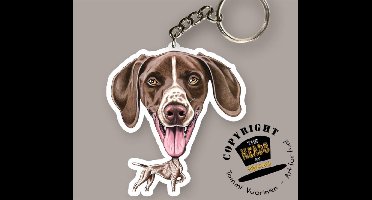 Sleutelhanger Hond Duitse Kortharige Pointer