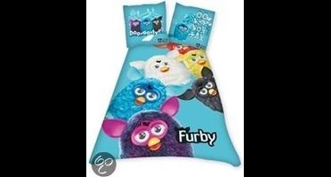 Furby - Dekbedovertrek - Eenpersoons - 140x200 cm + 1 kussensloop 65x65 cm - Blue