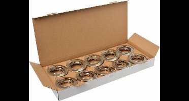 Nova Kantelbare inbouwspots - Ø 50 mm - Aluminium - Set van 10 stuks