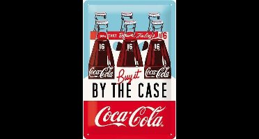 Wandbord - Coca Cola By the case - 20x30cm
