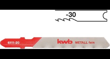 KWB Decoupeerzaagbladen - Metaal Middel 6112-30