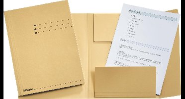 Dossiermap esselte manilla 3-klep gems