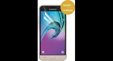 Screenprotector geschikt voor Samsung Galaxy J3 (2016) - Glas PET Folie Screenprotector Transparant 0.2mm 9H (Full Screen Protector)