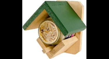 Wildbird Cadeaupakket Pindakaaspot vogelvoederhuisje - Groen/Bruin