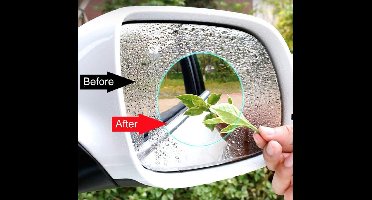 Hiden - Waterdichte Zijspiegel Anti-Vocht Stickers – Auto Accessories - Buitenspiegel Auto - Veiligheid – Auto & Motor - 2 stuks - 80x80