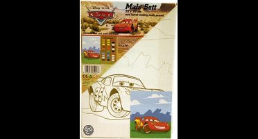 Disney Cars Canvas Schilderen - Auto's film - 20x30 cm