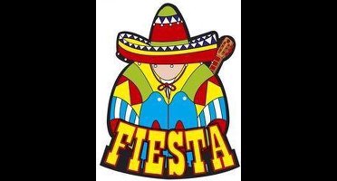 Mexicaans Fiesta decoratie bord 55 x 55 cm