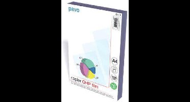 Overheadsheets A4 OHP Folie Copier - 100 mic - transparant - 100 stuks